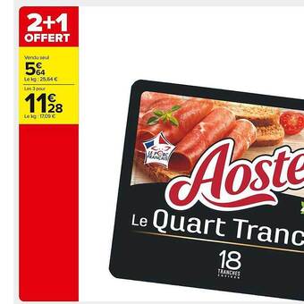 Carrefour Market Aoste le quart tranche offre