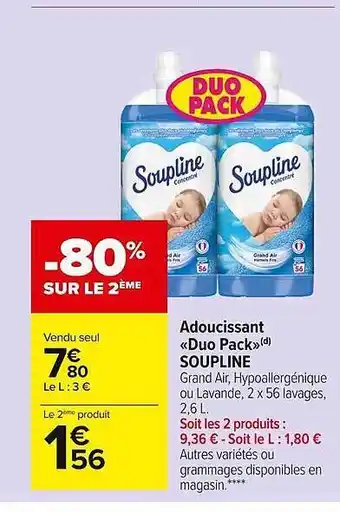 Carrefour Market Adoucissant offre