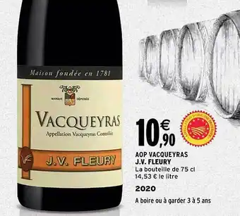 Aop vacqueyras j.v. fleury 2020