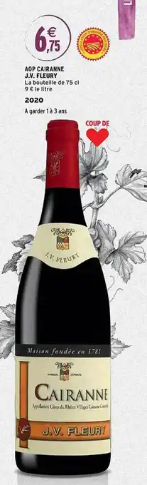 Intermarché Aop cairanne j.v. fleury 2020 offre