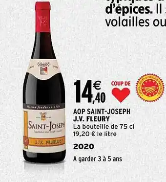 Intermarché Aop saint-joseph j.v. fleury 2020 offre