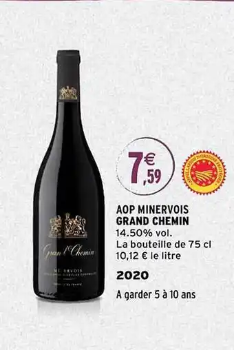 Intermarché Aop minervois grand chemin 2020 offre