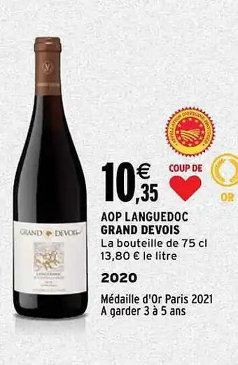 Intermarché Aop languedoc grand devois 2020 offre