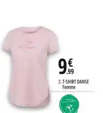 Intersport T-shirt danse femme offre