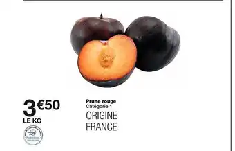 Monoprix Prune rouge offre