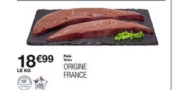 Monoprix Foie veau offre