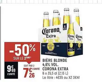 Spar Bière blonde 4,6% vol. corona extra offre