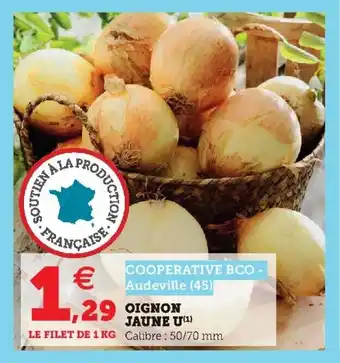 Super U Oignon jaune u offre