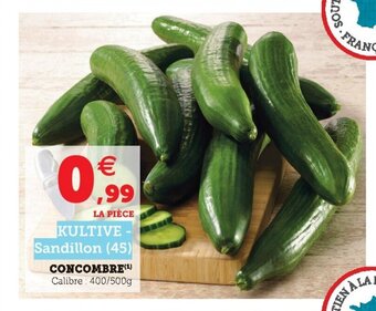 Super U Concombre offre