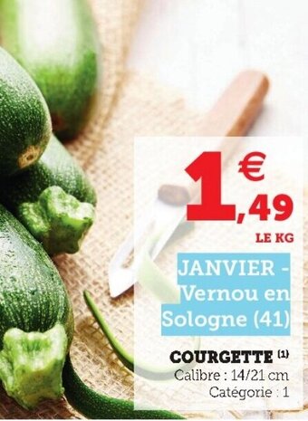 Super U Courgette offre
