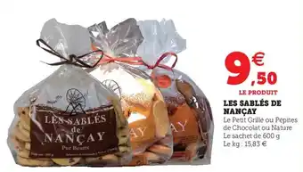 Super U Les sablés de nançay offre
