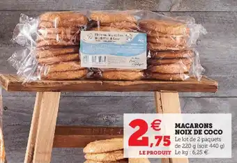 Super U Macarons noix de coco offre