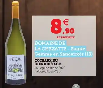 Super U Coteaux du Giennois AOC offre