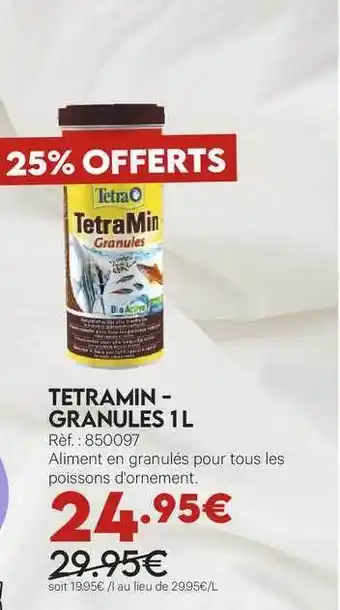Animalis Tetramin - Granules offre