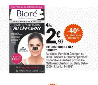 E.Leclerc Biore Patchs Pour Le Nez offre