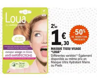 E.Leclerc Loua Masque Tissu Visage offre
