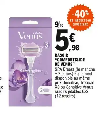 E.Leclerc Rasoir ComfortGlide de Venus offre