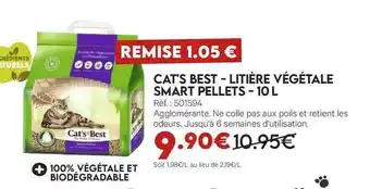 Animalis Cat's Best - Litière Végétale Smart Pellets - 10 L offre