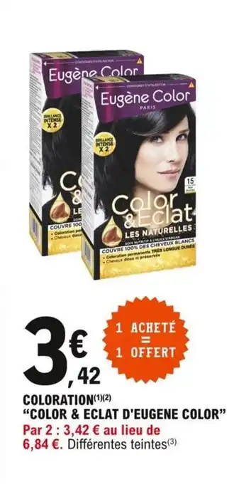 E.Leclerc Coloration Color & Eclat d'Eugene Color offre