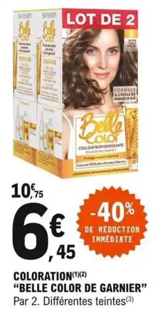 E.Leclerc Belle Color de Garnier Coloration offre