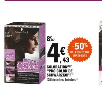 E.Leclerc Coloration Pro Color de Shwarzkopf offre