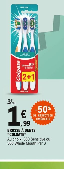 E.Leclerc Colgate Brosse à Dents offre