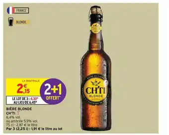 Intermarché Contact Bière Blonde Ch'ti offre