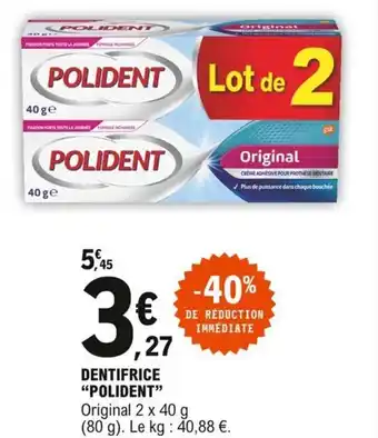 Polident Dentifrice