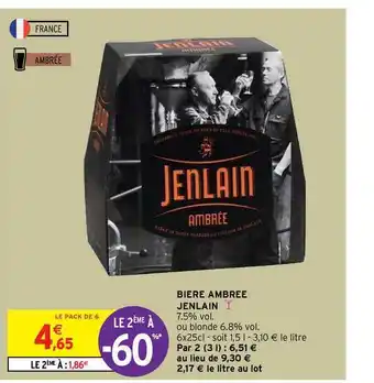 Intermarché Contact Bière Ambrée Jenlain offre