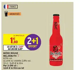 Intermarché Contact Bière Rouge Belzebuth offre
