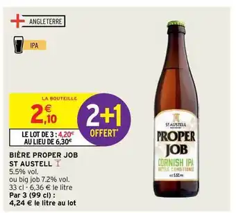 Intermarché Contact Bière Proper Job St Austell offre