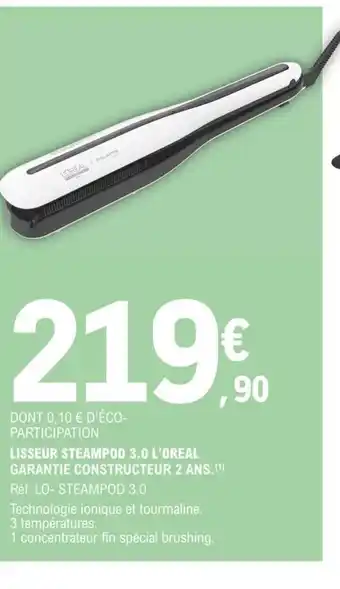 E.Leclerc Lisseur Steampod 3.0 l'Oreal offre