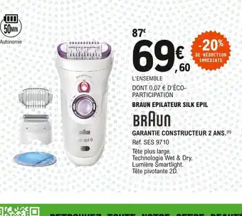 E.Leclerc Braun Epilateur Silk Epil offre