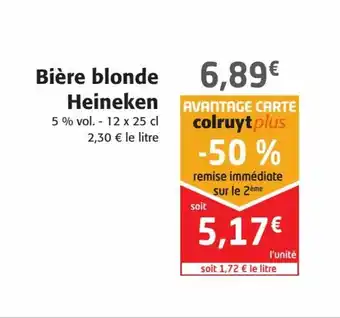 Colruyt Heineken Bière Blonde offre