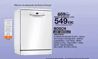 Proxi Confort Lave-vaisselle bosch offre
