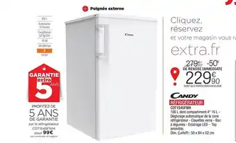 Extra Réfrigérateur candy offre