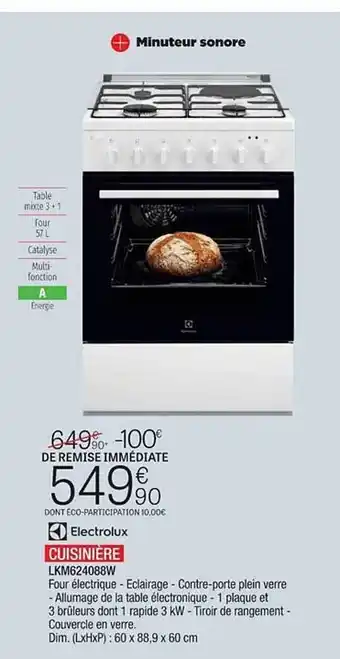 Cuisinière electrolux