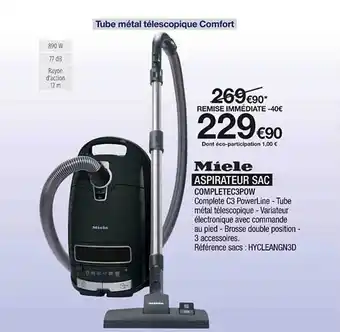 Proxi Confort Aspirateur sac miele offre