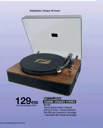 Tourne-disques stéréo muse