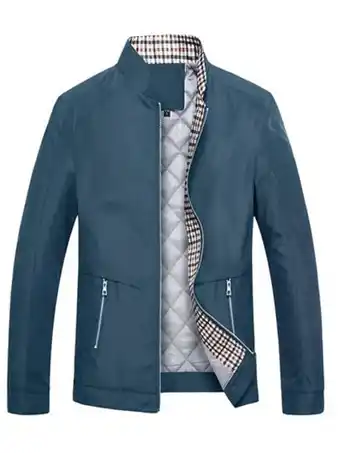 SheIn Homme manteau d'hiver zippé offre