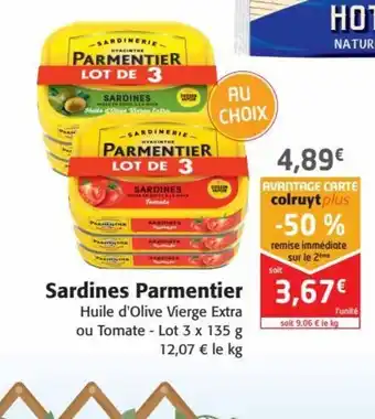 Colruyt Parmentier Sardines offre