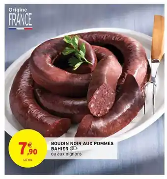 Intermarché Contact Boudin Noir Aux Pommes Bahier offre