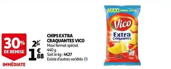 Auchan Chips Extra Craquantes Vico offre