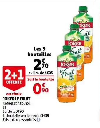 Auchan Joker Le Fruit offre