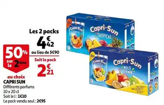 Auchan Capri sun capri sun offre
