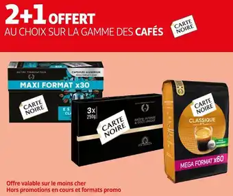 Auchan Carte noire bon plan sur la gamme des cafés de la marque carte noire offre