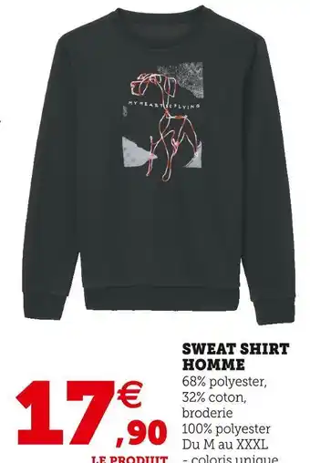 Super U Sweat shirt homme offre