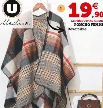 Super U U collection poncho femme offre
