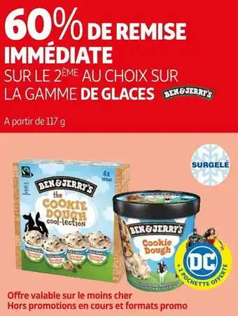 Auchan Ben & jerry's bon plan sur la gamme de glaces ben & jerry's offre