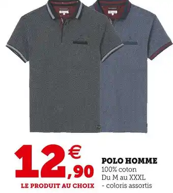 Super U Polo homme offre